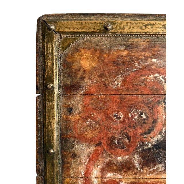 Wood Antique Painted Bajot Low Table For Sale - Image 7 of 7