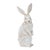 Add a charming and rustic accent to your decor with this rabbit figure, featuring a tall, sculpted silhouette with a...