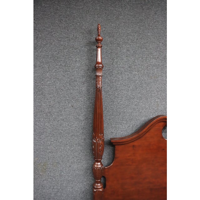 Brown Kincaid Broken Arch & Finial Bed/Queen For Sale - Image 8 of 13