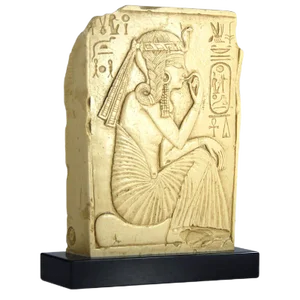 Egyptian Sculpture in Epoxy Resin & Marble