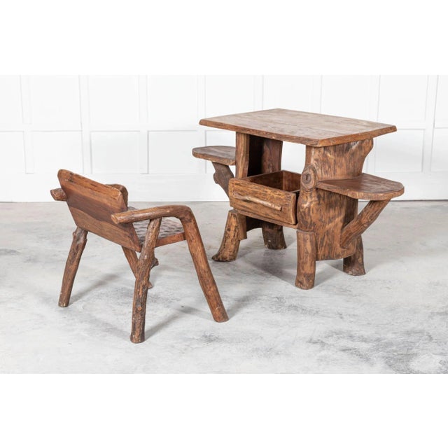 Mid-Century Provincial French Fruitwood Root Chair For Sale - Image 3 of 12