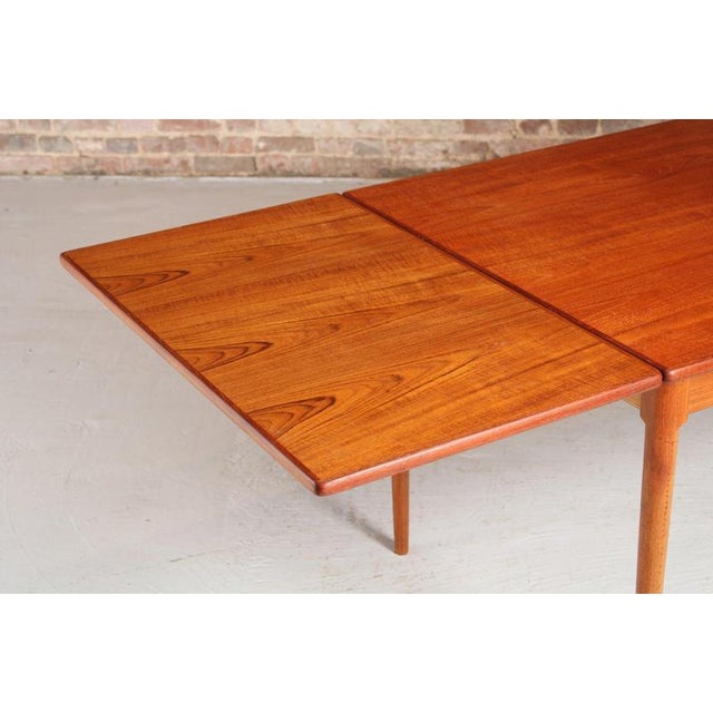 Wood Mid-Century Danish Extending Teak Dining Table, 1970s For Sale - Image 7 of 14