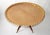 Oriental Vintage Round Walnut Spider Leg and Bronze Moroccan Tray Table For Sale - Image 9 of 13