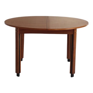 Italian Extendable Round Table, 1960s For Sale