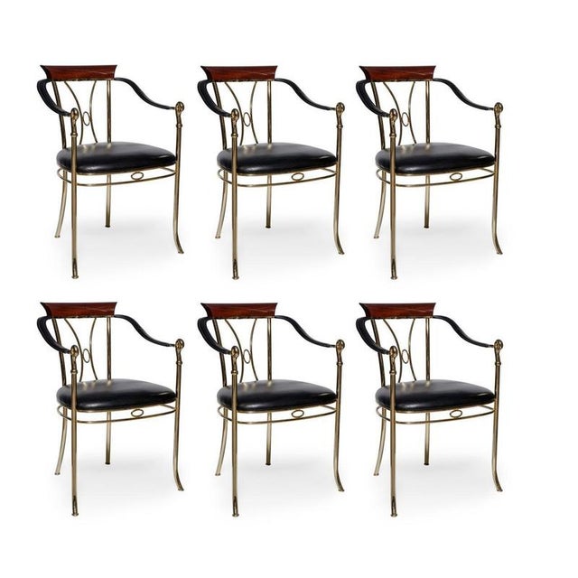 Metal Chairs by Manuel Vidal Grau, 1980s, Set of 6 For Sale - Image 7 of 8