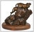 The artwork here, "Love on the Rocks", is a wonderful depiction of two romantic tigers, that is saturated with acute...