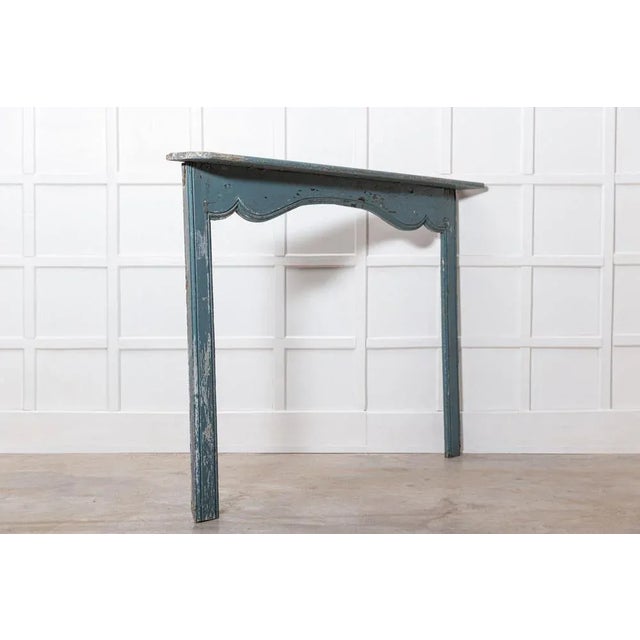 Large 19th Century Swedish Painted Pine Fireplace Surround, 1820s For Sale - Image 6 of 13