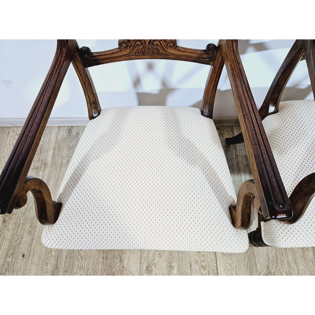Biedermeier Study Armchairs, 19th Century, Set of 2 For Sale - Image 4 of 18