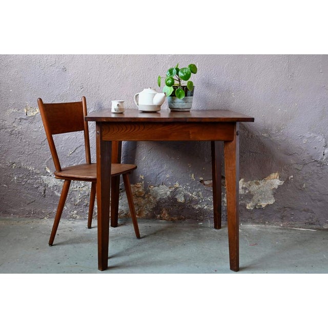 Square Wood Inn Table, 1950s For Sale - Image 11 of 18
