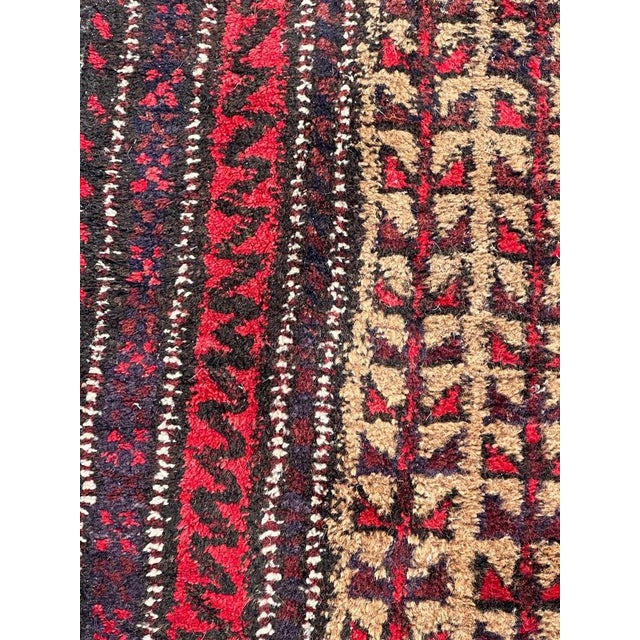 Small Vintage Baluch Rug, 1950s For Sale - Image 10 of 14