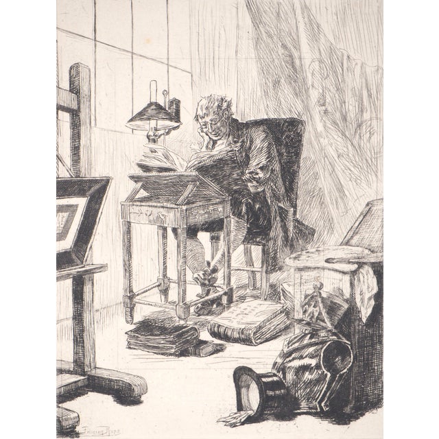 Félicien Rops, The Artist, Original Signed Etching For Sale