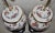 1940s El Morroco Perona Estate Floral and Gilt Porcelain Table Lamps by Ardalt For Sale - Image 5 of 7