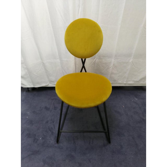 PAIR of Caprice Counter Stools in Varese Lichen (89% cotton, 11% poly) velvet upholstery made for a Ruggable shoot. Market...