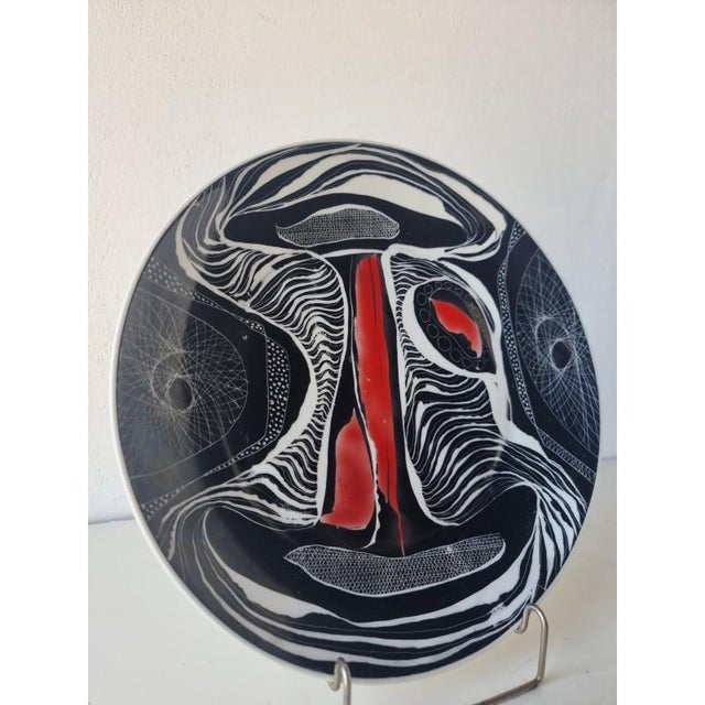 1960s Decorative Plate by Hanna Modrzewska Nowosielska, 1960s For Sale - Image 5 of 10