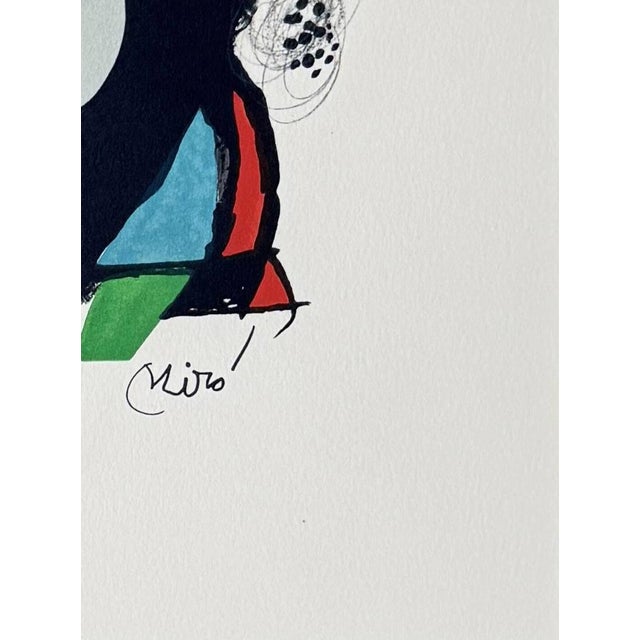 Joan Miró, La Mélodie Acide, Planche XI, 1980, Lithograph, in Flawless conditions. Designed 1980 to 1989