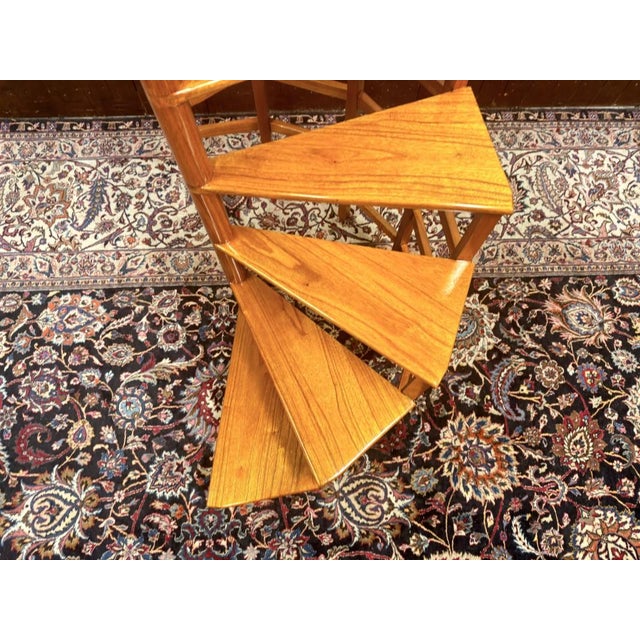 Large English Library Staircase from Globe Wernicke For Sale - Image 7 of 10