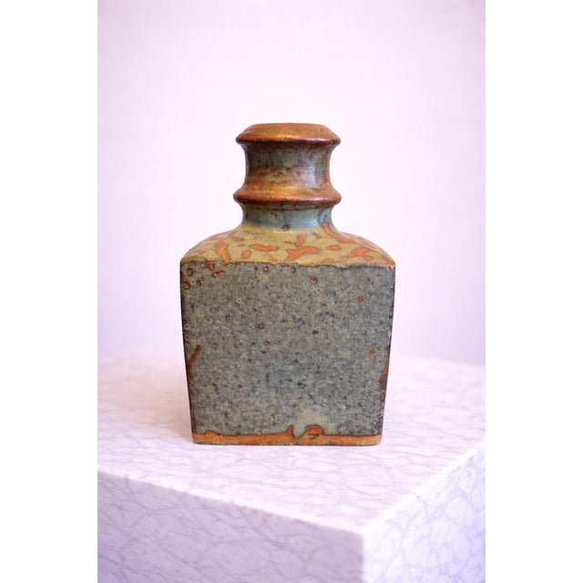 Mid-Century Modern Japanese Studio Pottery Vase in Stoneware, 1950s For Sale - Image 4 of 9