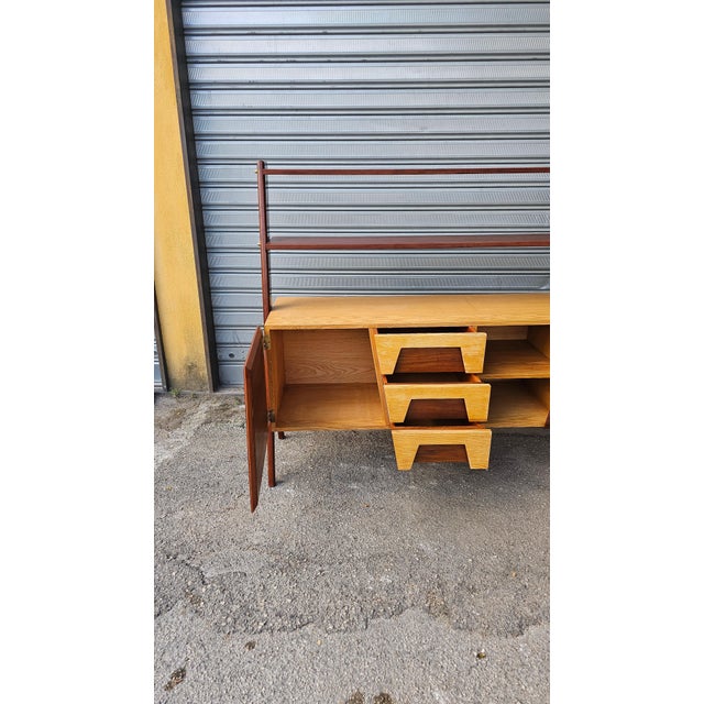 Mid-Century Walnut and Ash Highboard, 1960s For Sale - Image 10 of 11