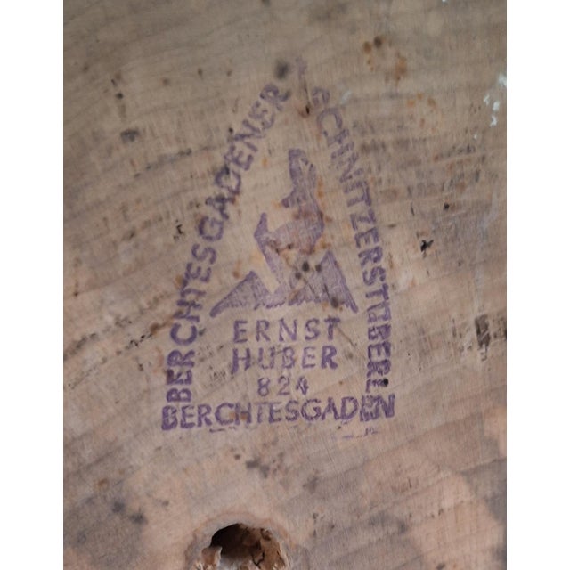 Wood Hand-Carved Eagle Figure by Ernst Huber, 1970s For Sale - Image 7 of 8