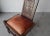 Primitive Hand Carved Wood and Leather Chairs - 4 Available For Sale - Image 9 of 13