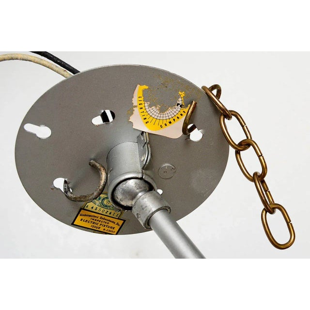 Architectural Aluminum Shade Hanging Lamp For Sale - Image 10 of 10