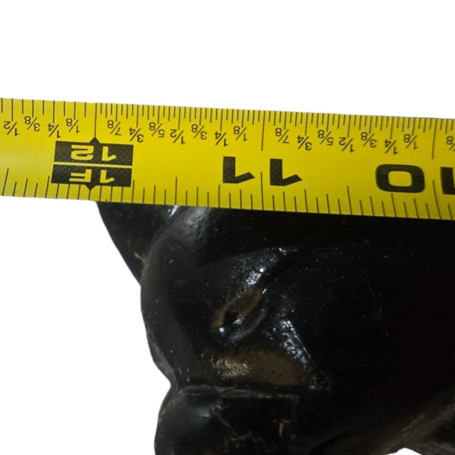 Vintage Cast Iron Dachshund Dog Boot Scraper Doorstop For Sale - Image 9 of 12