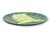 Mid 20th century French majolica asparagus serving plates by Elchinger, featuring an unusually dramatic palette of deep...