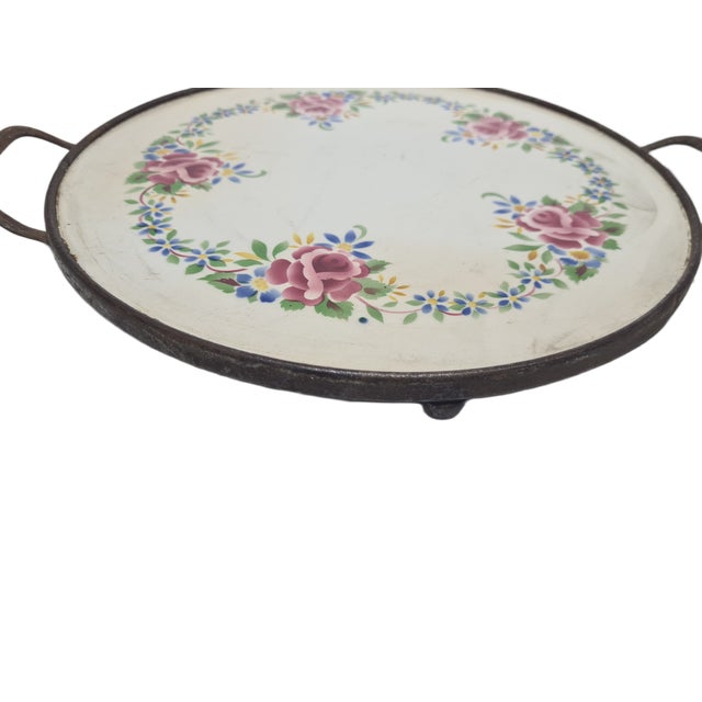 Art Nouveau Porcelain Tray, 1890s, in Worn conditions. Designed 1890 to 1919