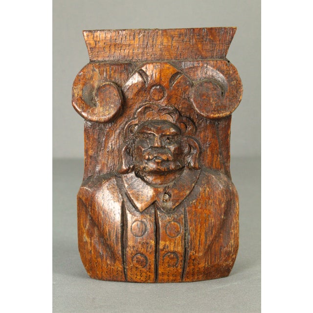 Antique Carved Oak Small Panels Male Portraits Busts, English For Sale - Image 10 of 18