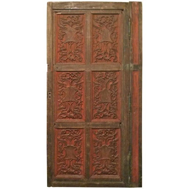 French 19th Century Louis XVI Style Hand-Carved Door For Sale - Image 13 of 13