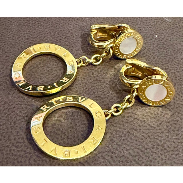 Modern Bvlgari B. Zero1, 18 Karat Yellow Gold Drop Open Circle LeverbacK Earrings For Sale - Image 3 of 18