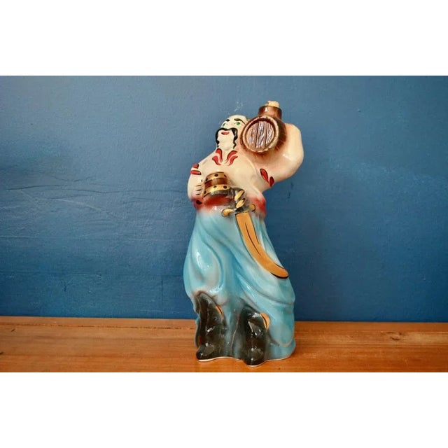 Beige Vintage Ceramic Bottle from Cossack, 1960s For Sale - Image 8 of 8