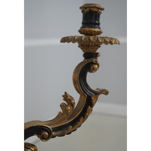 1950s Pair Large Monumental Marble Base Candelabras For Sale - Image 5 of 14