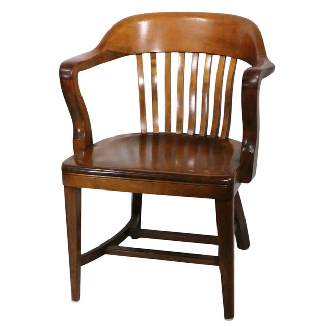 Set of Six Vintage Bank of England Jury Chairs C. 1910/40's For Sale In New York - Image 6 of 18