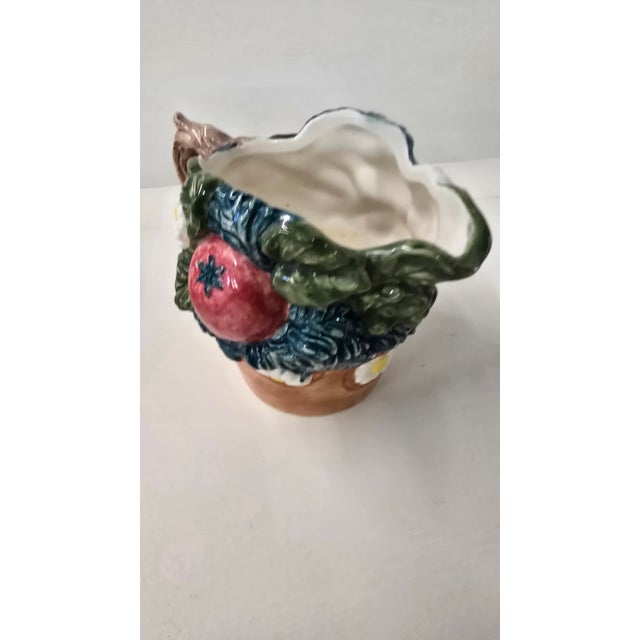 Fitz and Floyd Vintage Fitz and Floyd Vegetable Sugar and Creamer For Sale - Image 4 of 11