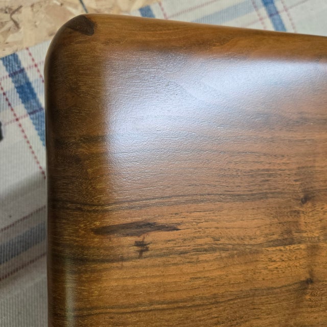 Paul Goldman Rare Art Deco Streamlined Walnut/Veneer Plywood Pedestal Desk For Sale - Image 13 of 18