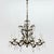 1920s Vintage Brass Spanish Crystal Chandelier For Sale - Image 5 of 6