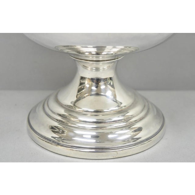Vintage Sheridan Silver Plated Trophy Cup Urn Champagne Chiller Ice Bucket For Sale In Philadelphia - Image 6 of 16