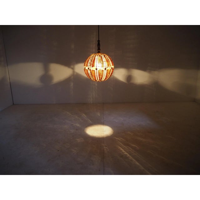 Mid-Century Czechoslovakian Fabric Pendant, 1960s For Sale - Image 13 of 14