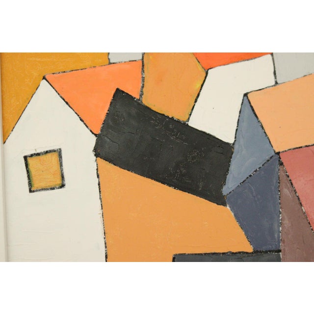 Thomas Eborn, No. 10 Hus III, 1960s, Oil on Panel, Framed For Sale - Image 9 of 11