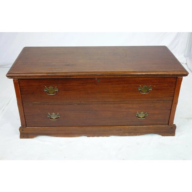 Vintage Franklin Shockey Early American Style Hope Chest in Cedar.