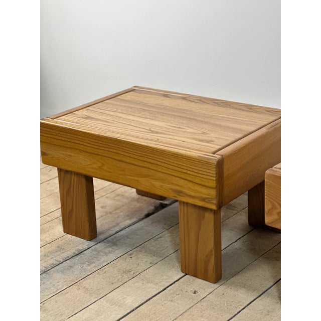 1980s Bedside Tables in Elm from Maison Regain, 1980s, Set of 2 For Sale - Image 5 of 10
