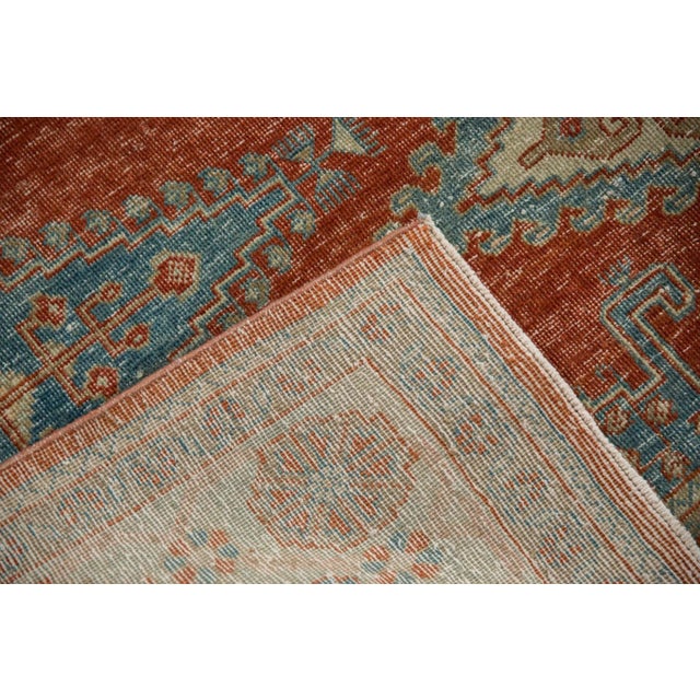 Vintage Distressed Veece Square Carpet - 6'6" x 7'1" For Sale In New York - Image 6 of 10