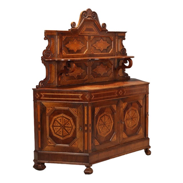 Umbertina Credenza in Walnut For Sale