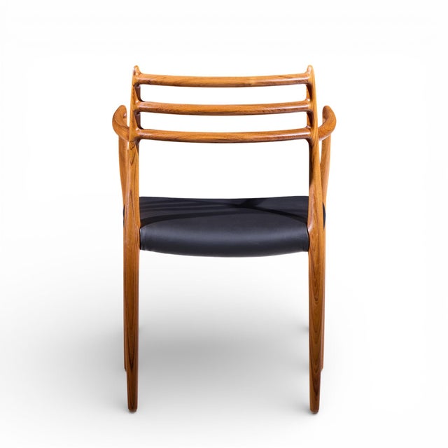 Niels Moller Model 62 Mid Century Danish Teak Captains Chairs - Pair For Sale - Image 9 of 13