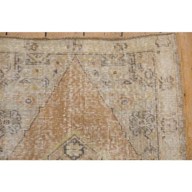 Textile Vintage Distressed Oushak Rug Runner - 2'7" X 4'9" For Sale - Image 7 of 8