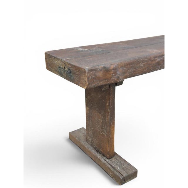 French Console Table in Oak For Sale - Image 5 of 7