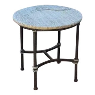 Kreiss Capri Travertine End Table For Sale