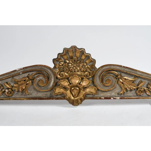 19th Century Italian Parcel Gilt Architectural Pediment For Sale - Image 4 of 6
