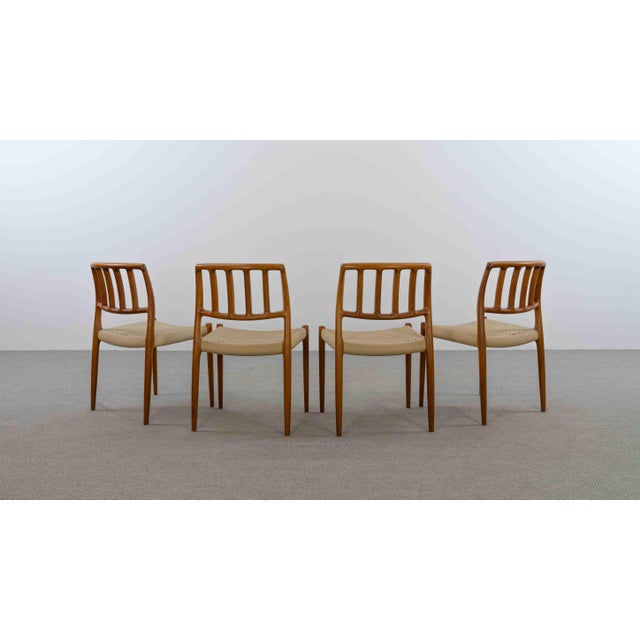 1970s Vintage Danish Teak Chairs by Niels O. Möller, 1970s, Set of 4 For Sale - Image 5 of 18